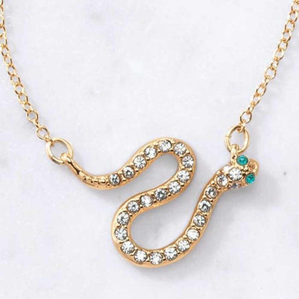 Serpent Snake Pendant Necklace